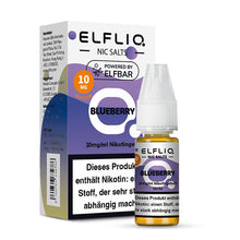 Lade das Bild in den Galerie-Viewer, Elfliq Blueberry 10 ml / Nicsalt