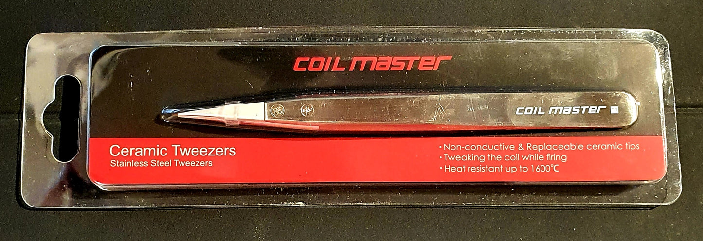 Coil Master Keramikpinzette weiß/silber