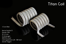Lade das Bild in den Galerie-Viewer, Titan Coils / 0,29 Ohm / ID = 4,5 mm