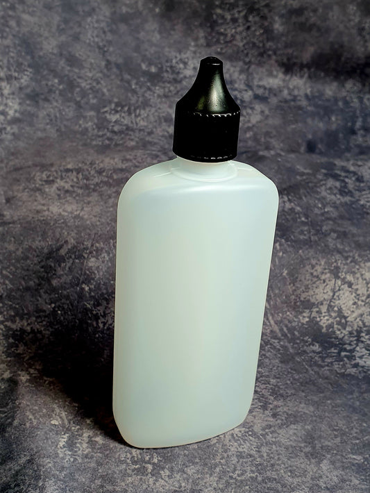 Liquidflasche 100 ml / oval / stabiles HDPE
