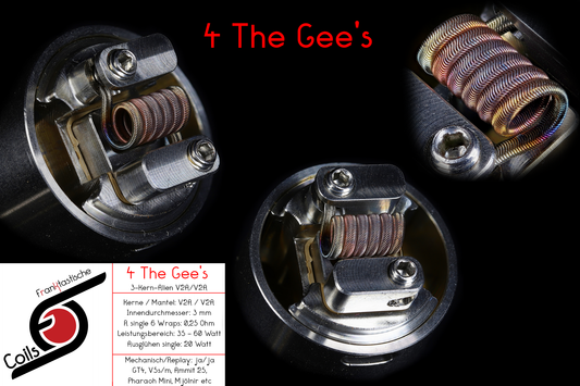 4 The Gee's / V2A / 0,25 Ohm / ID = 3 mm