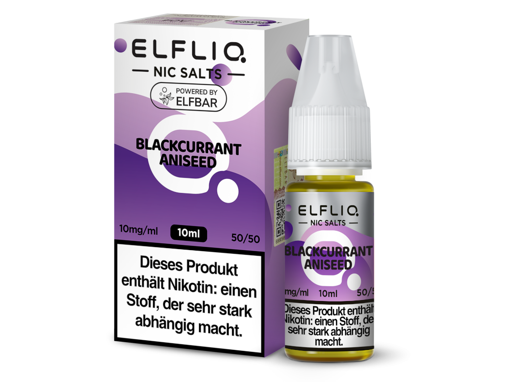Elfliq Blackcurrent Aniseed 10 ml / Nicsalt