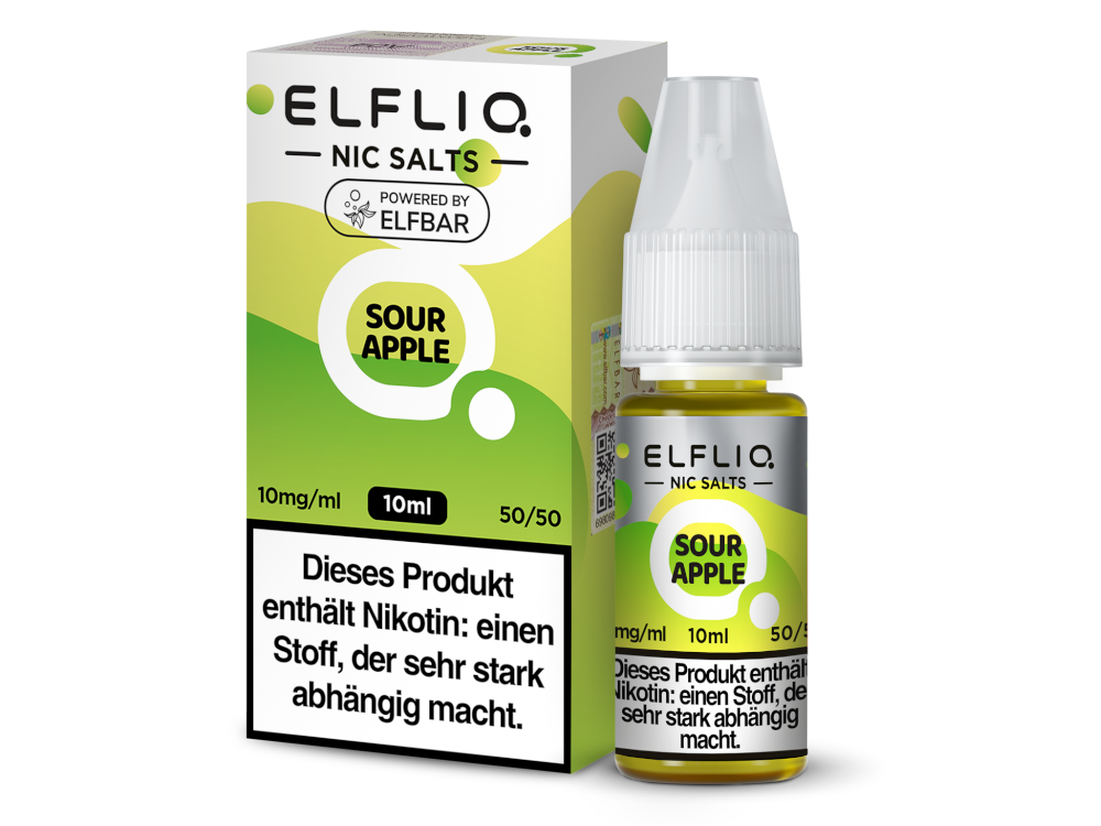 Elfliq Sour Apple 10 ml / Nicsalt