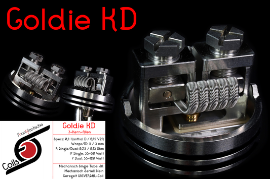 Goldie KD / 3 Kerne / 0,13 Ohm dual / 3 mm