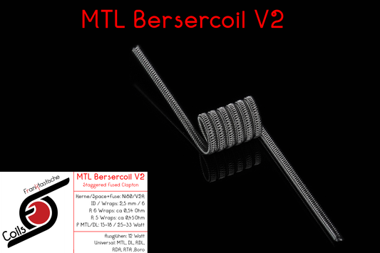 MTL Bersercoil V2 / 0,54 Ohm / ID = 2,5 mm