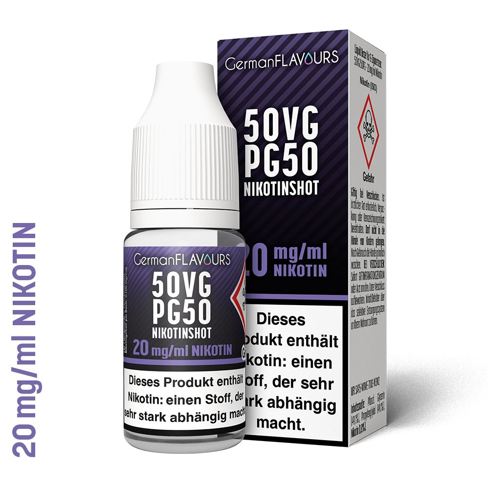 GF / Nikotinshot / 50/50 VPG / 10 ml / 20 mg