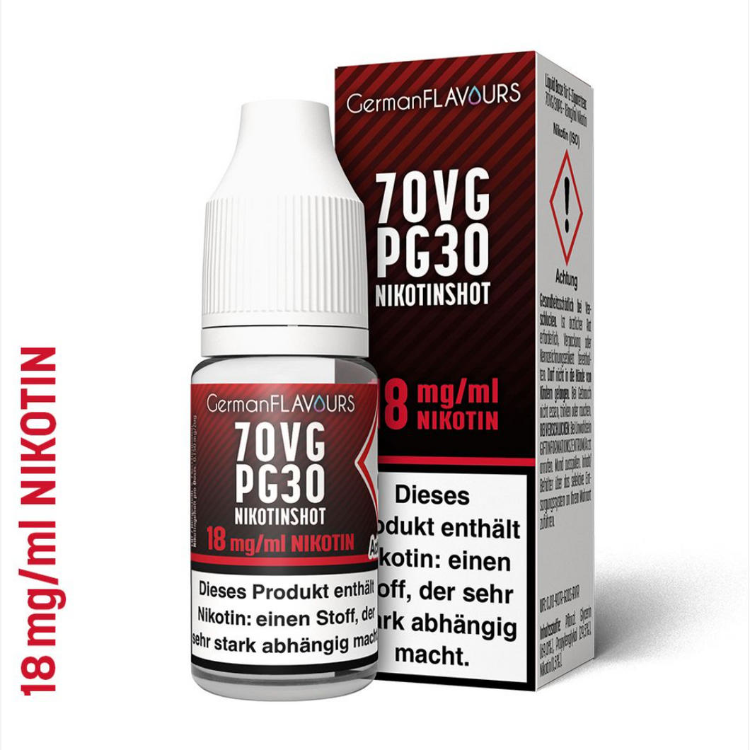 GF / Nikotinshot / 70/30 VPG / 10 ml / 18 mg