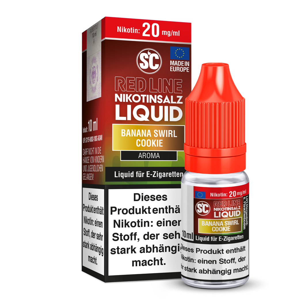 SC Red Line BANANA SWIRL COOKIE // 20 mg // Nikotinsalz Liquid