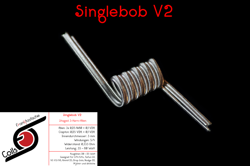 Singlebob V2 / 0,33 Ohm / ID = 3 mm