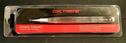 Coil Master Keramikpinzette weiß/silber