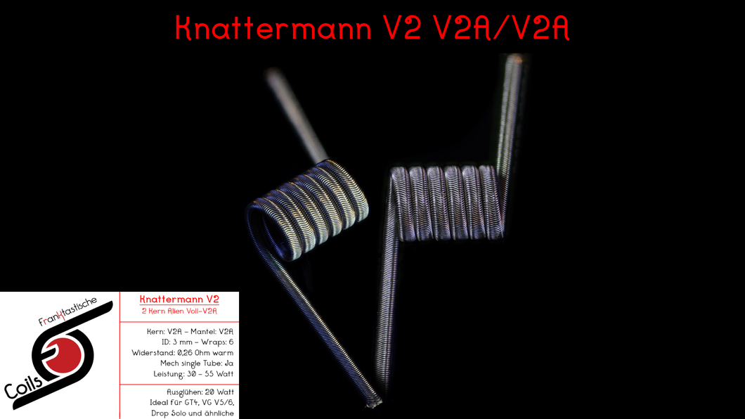 Knattermann 2 / V2A / 0,26 Ohm / ID = 3 mm