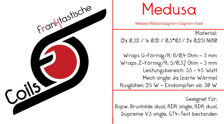Medusa / 0,4 Ohm / ID = 3 mm