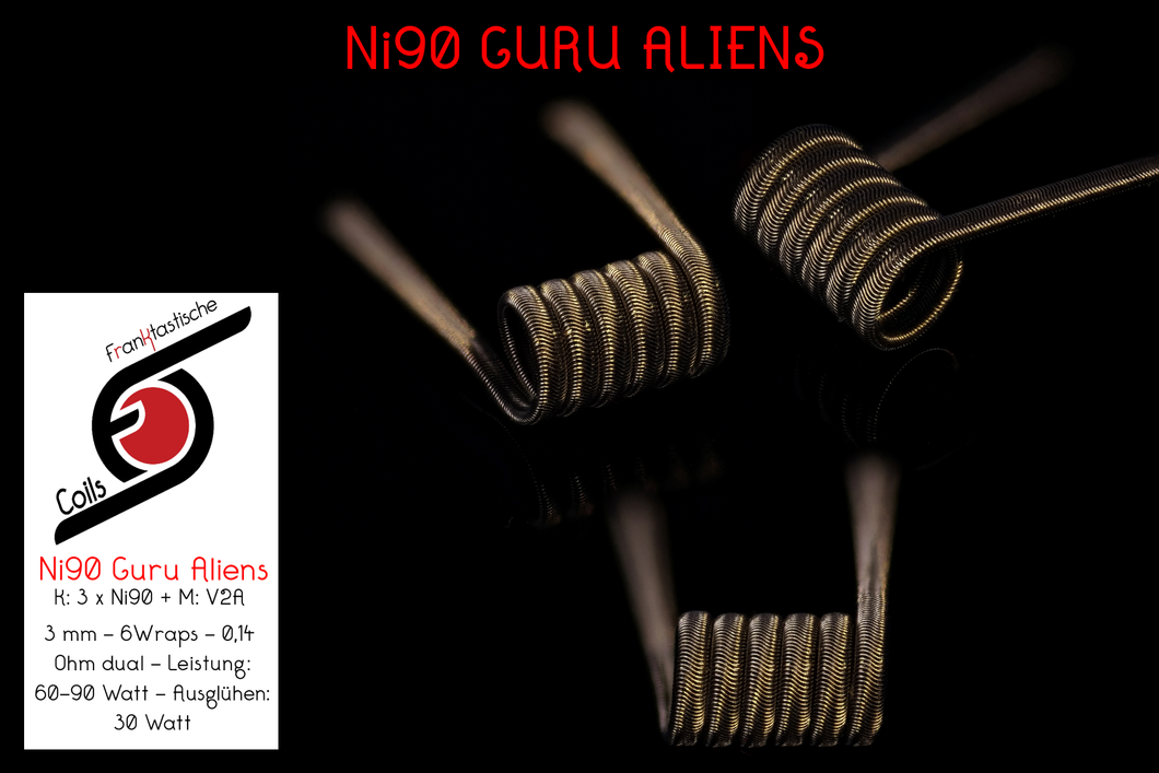 Ni90 Guru Aliens / 0,14 Ohm dual / ID = 3 mm