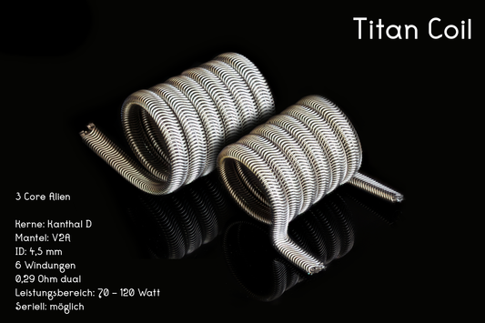 Titan Coils / 0,29 Ohm / ID = 4,5 mm