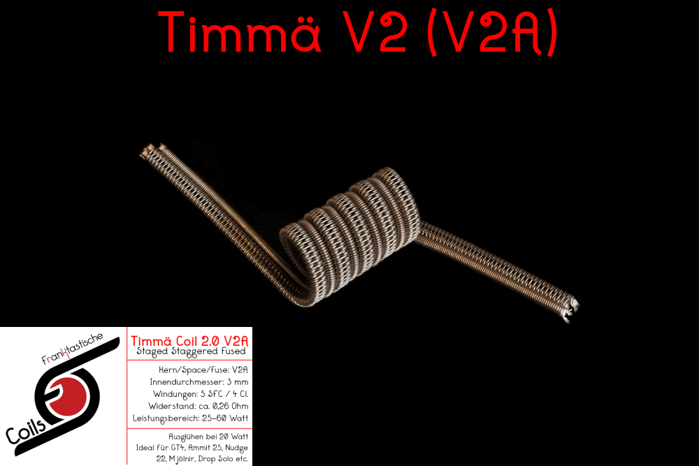 Timmä 2 V2A / 0,26 Ohm / ID = 3 mm