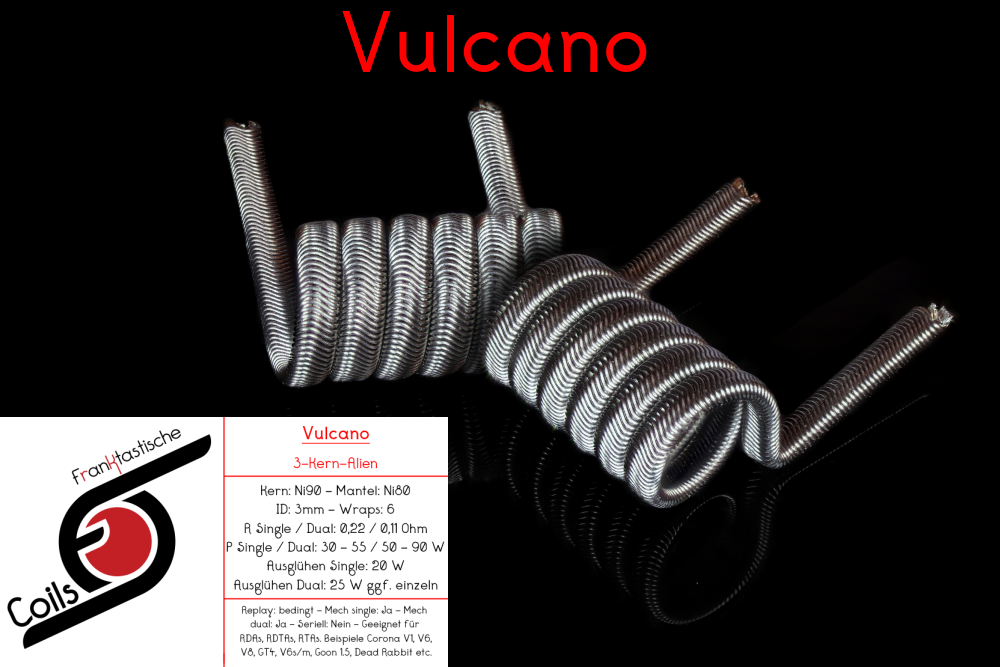 Vulcano / 0,11 Ohm / ID = 3 mm